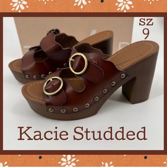 Shoes - Kacie Studded Brown Women's Shoes